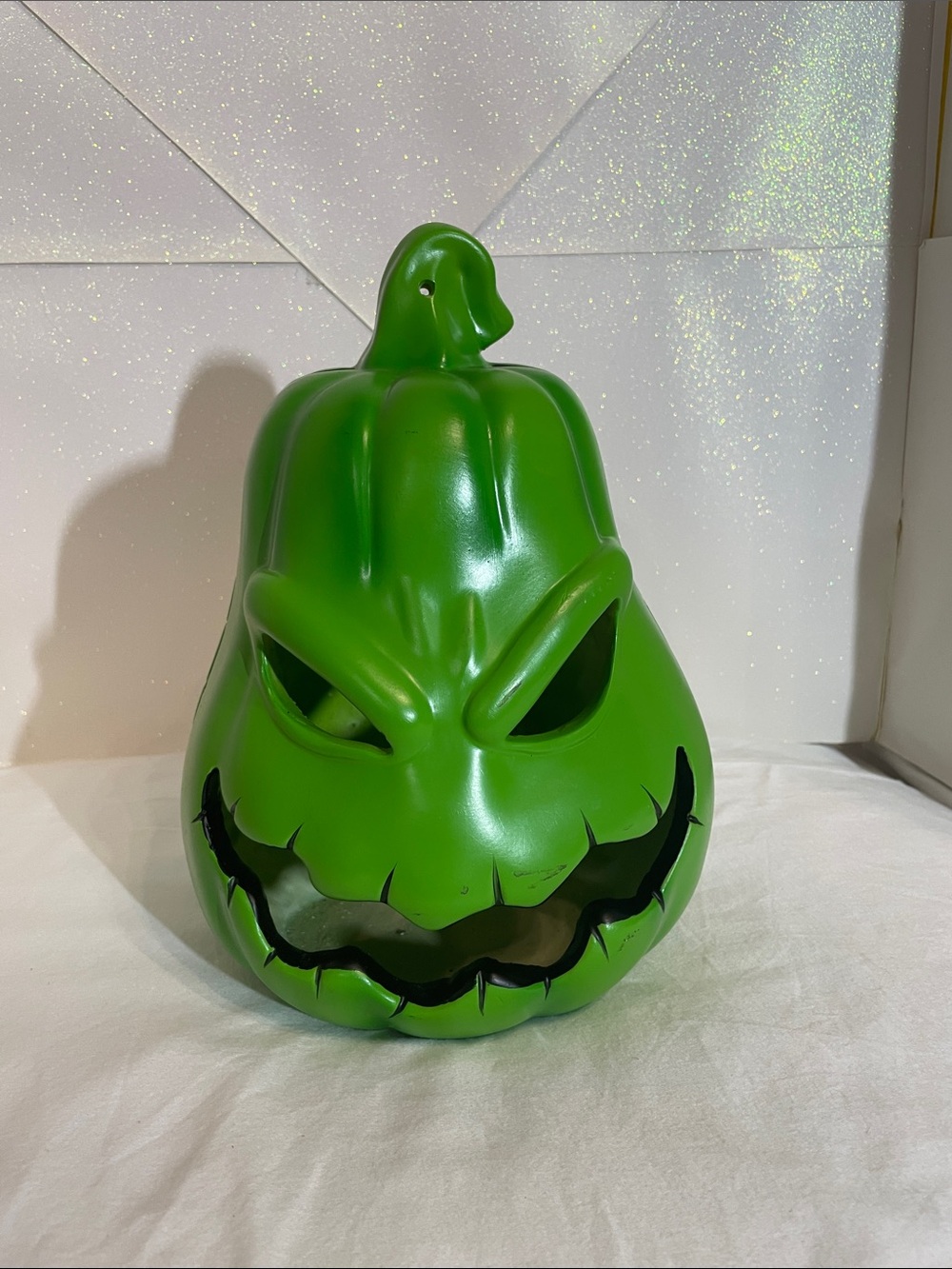 Disney Green Jack-O'-Lantern Ceramic Lantern